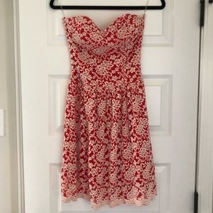 Francesca’s strapless dress